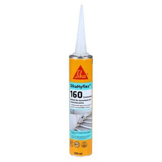 วัสดุประสานและอุดรอยรั่ว โพลียูรีเทนอุดรอย SIKA HYFLEX160 300 มล. สีเทา เคมีภัณฑ์ก่อสร้าง วัสดุก่อสร้าง POLYURETHANE SEA