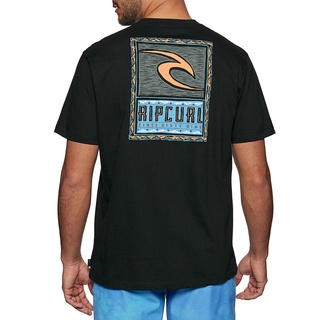 เสื้อยืดแขนสั้น พิมพ์ลาย Rip Curl Cut Out สําหรับผู้ชาย