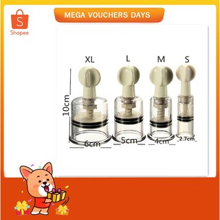 Vacuum Twist Rotary Cupping Set Nipple Enlargement NO-Pump Suction Kit