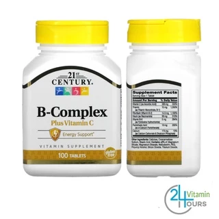 [พร้อมส่ง ] 21st Century , วิตามินบีรวม B-Complex, B-6, B-12, B-50 Complex , B-100 Complex, Stress B