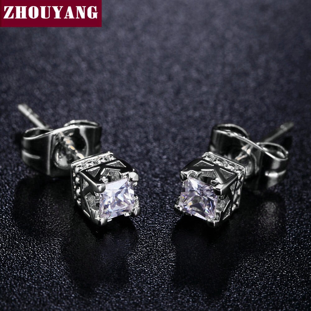 ด้านคุณภาพ ZHOUYANG Elegant คริสตัล Rose Gold สีต่างหูคริสตัลออสเตรีย ZYE448 ZYE449 ราคา ถูกที่สุด ดีลบีเคเค แกลเลอรีภาพที่ 4