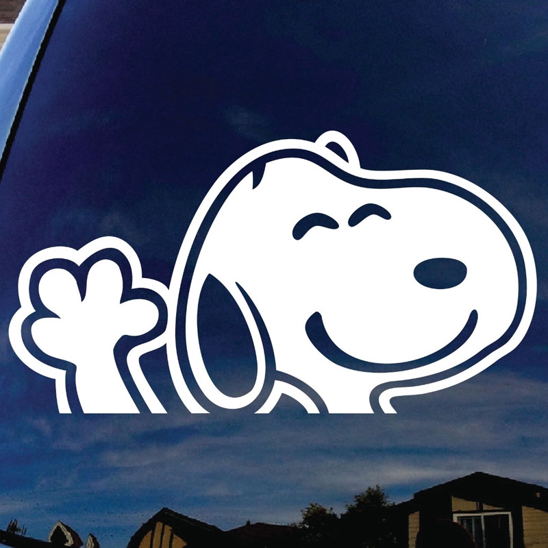 Hi - Snoopy Mini ยานยนต์ ป้ายสติกเกอร์ 1Pc Fashion Car Doodle สติ๊กเกอร์