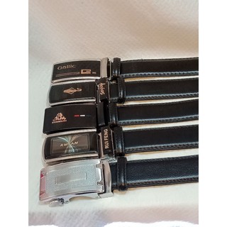 เข็มขัดออโต้หัวล็อคเส้นใหญ่สีดำ 1 เส้น 100 บาท