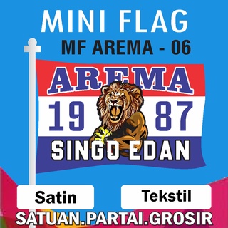 ธงพิมพ์ ลายธงชาติฟุตบอล AREMA AREMA ขนาดมินิ สําหรับตกแต่งบ้าน