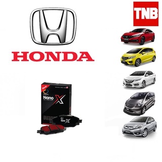 Compact Nano X ผ้าเบรค (หน้า-หลัง) Honda Civic Jazz City Brio Freed ฮอนด้า ซีวิค แจ๊ส ซิตี้ บริโอ้ ฟรีด