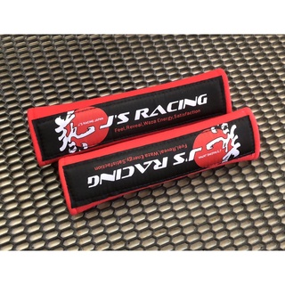SALE!! JS Racing คู่ละ 250 ปลอกหุ้มเบลท์งานปัก ปลอกหุ้มสายเข็มขัดนิรภัย ตกแต่งภายในรถ