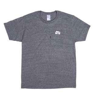 SLUM LTD - RIPNDIP Lord Nermal Pocket Tee Heather Grey