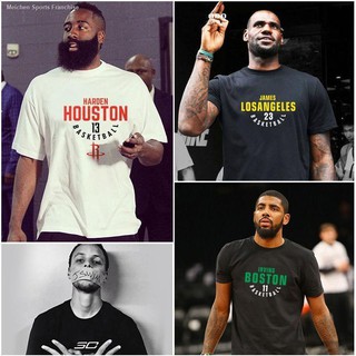 อุปกรณ์กีฬา▲แฟน ๆ James Harden เสื้อยืดแขนสั้นผู้ชายฤดูร้อน Kobe Owen Curry เสื้อผ้าบาสเก็ตบอลทรงหลวมขนาดใหญ่