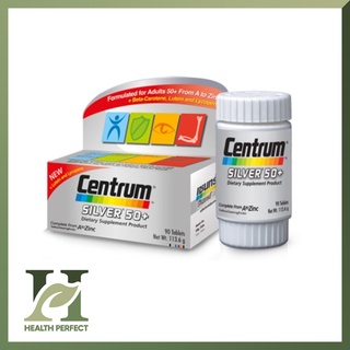 Centrum - เซนทรัม ซิลเวอร์ 50+ วิตามินและเกลือแร่รวม 23 ชนิด เพื่อผู้สูงอายุ