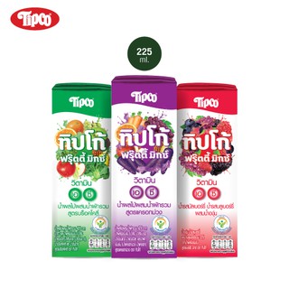 TIPCO Fruity Mix น้ำผลไม้ผสมน้ำผักรวม 225 มล.