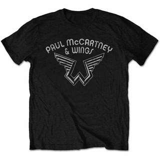 เสื้อยืด ผ้าฝ้าย แบบนิ่ม พิมพ์ลาย Paul Mccartney And Wings เหมาะกับของขวัญ แฟชั่นสําหรับผู้ชาย