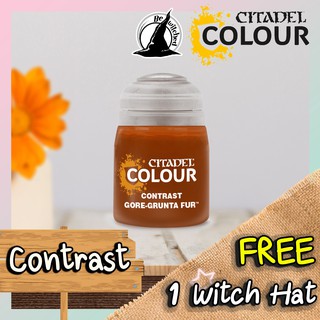 (Contrast) GORE-GRUNTA FUR : Citadel Paint แถมฟรี 1 Witch Hat