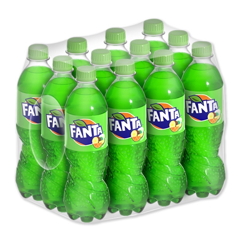 Fanta แฟนต้า น้ำอัดลม กลิ่นฟรุตพันช์ ขนาด 330 มล. x 12 ขวด