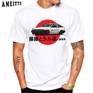 เสื้อยืดวินเทจTuxinhe ใหม่ เสื้อยืดแขนสั้นลําลอง พิมพ์ลายรถยนต์ Sprinter Trueno AE86 สไตล์วินเทจ ฮาราจูกุ แฟชั่นฤดูร้อน