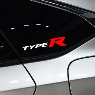 สติกเกอร์ Type R สําหรับติดตกแต่งหน้าต่างรถยนต์