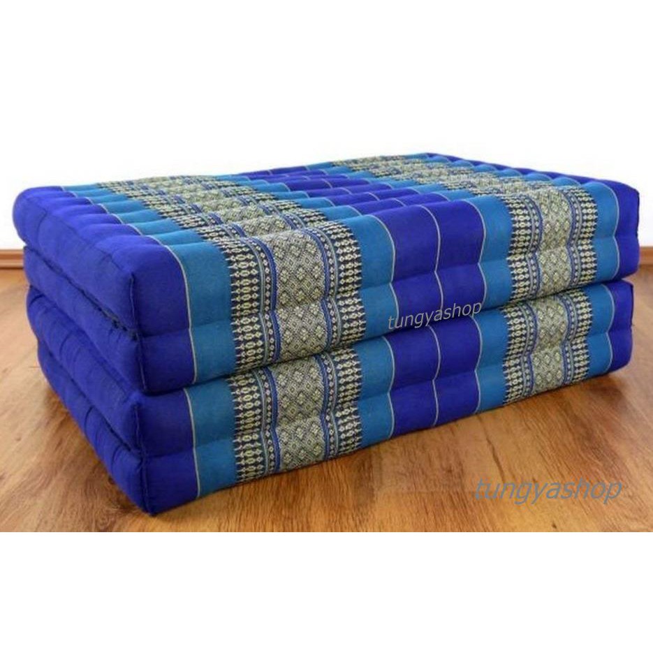 ที่นอน 4 พับ เบาะรองนอน เพื่อสุขภาพ ทำจากนุ่น Thai Massage day bed Cushion Kapok100% Filled.