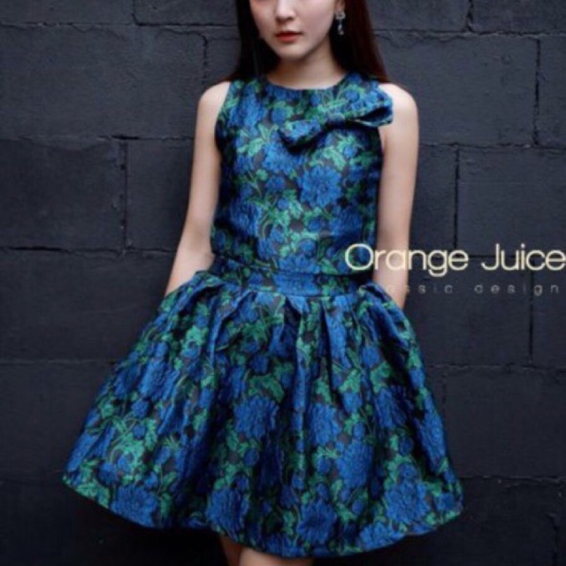 ส่งฟรี EMS /ชุดเซท ผ้าทอ งานป้ายห้อย Orange Juice