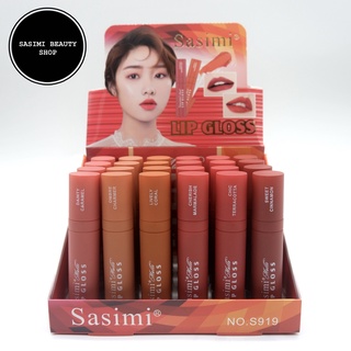 (ขายส่ง) SASIMI Matte Lip Gloss ลิปจิ้มจุ่ม เนื้อแมตต์ คละ 6สี ภายในกล่อง