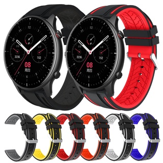 สายนาฬิกาข้อมือซิลิโคน สําหรับ Xiaomi Huami Amazfit GTR 4 / 3 Pro / GTR 2 / Pace / GTR 47mm 42mm / GTR 2e/ Stratos