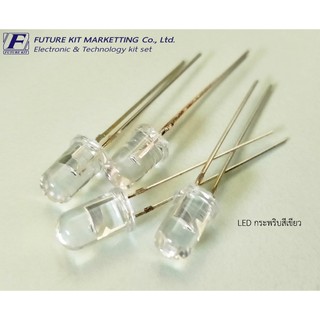 หลอด LED กระพริบ สีเขียว 4 ตัว