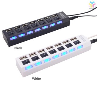 ☞T &amp; T Jdl - A 7 Hub Usb Hub 7 Usb 2 . 0 อะแดปเตอร์แปลงสายเคเบิ้ล