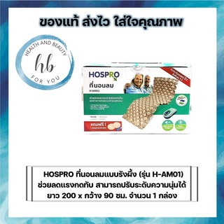 HOSPRO ที่นอนลมแบบรังผึ้ง (รุ่น H-AM01) ช่วยลดแรงกดทับ สามารถปรับระดับความนุ่มได้ ยาว 200 x กว้าง 90 ซม. จำนวน 1 กล่อง