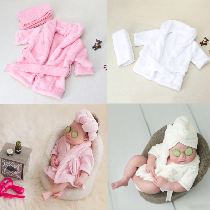 Airy เสื้อคลุมอาบน้ำสำหรับเด็ก สีขาว (ปัก)