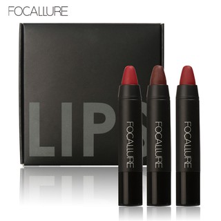 FOCALLURE ลิปสติกแต่งหน้า กันน้ำ 3 ชิ้น