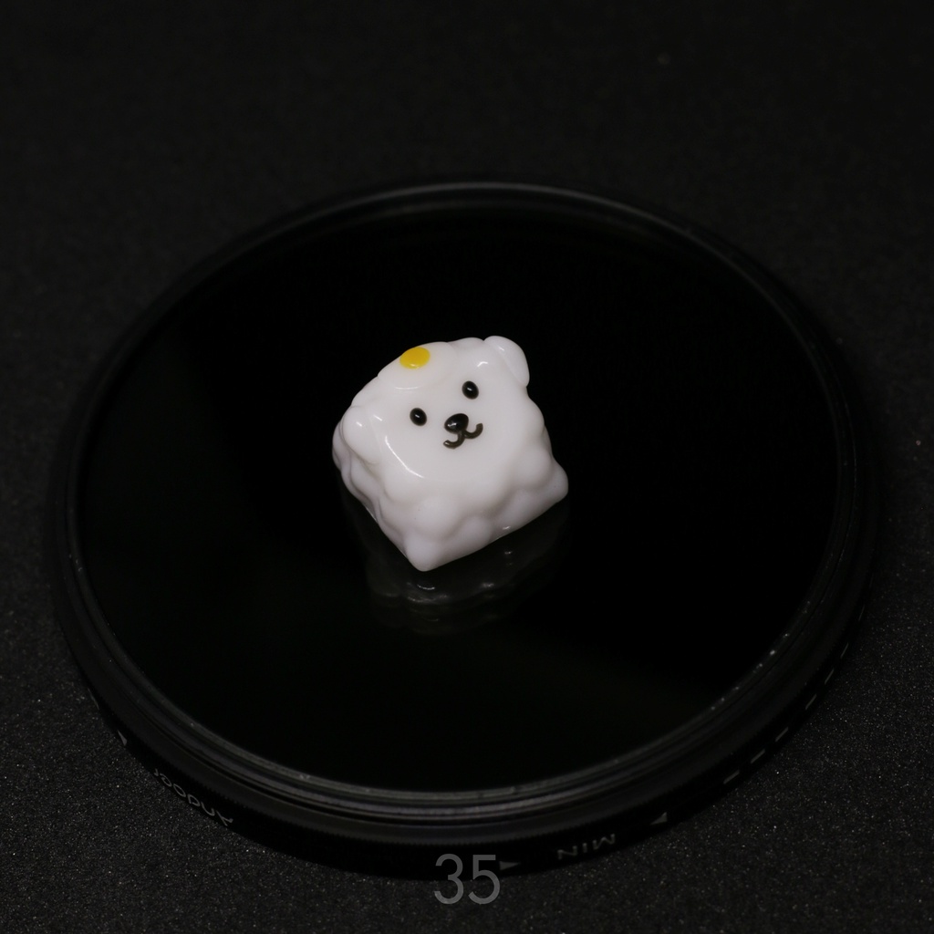 (พร้อมส่ง) (35) ลูกแกะไข่ดาว คีย์แคป ปุ่มคีย์บอร์ด แต่งคีย์บอร์ด | Sheep w/ egg Keycap