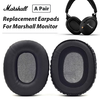 แผ่นรองหูฟัง เมมโมรี่โฟม หนังหนา ระบายอากาศ ลดเสียงรบกวน แบบเปลี่ยน สําหรับ Marshall MONITOR