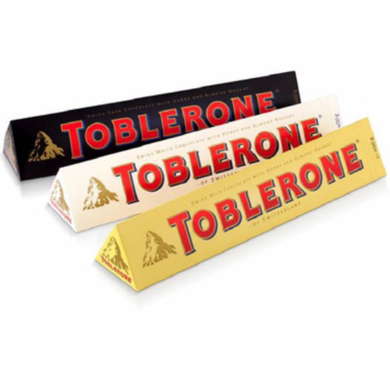 ช็อคโกแล็ตแท่ง TOBLERONE ทอปเบอโรน มี 3 สี ขนาด 100กรัม ส่งเร็ว
