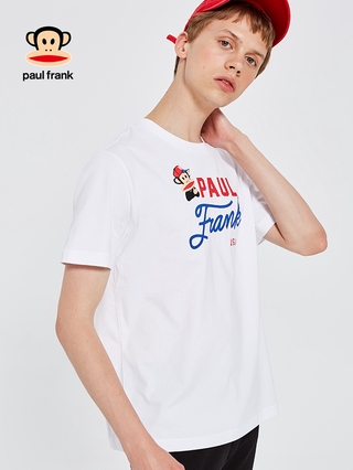 [S-5XL]เสื้อยืด ผ้าฝ้ายแท้ พิมพ์ลายลิงปากใหญ่ Paul Frank 2022 แฟชั่นสําหรับผู้ชาย