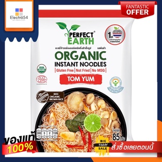 เพอร์เฟคเอิร์ธ บะหมี่ข้าวกล้องต้มยำ 85กPERFECT EARTH ORGANIC NOODLES TOMYUM 85G