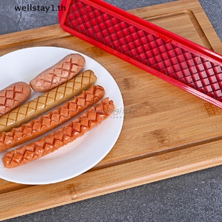 [wellstay1] Hot Dog Cutter Slicing Tool For BBQ Portable Sausage Slicers Kitchen Outdoor [TH]