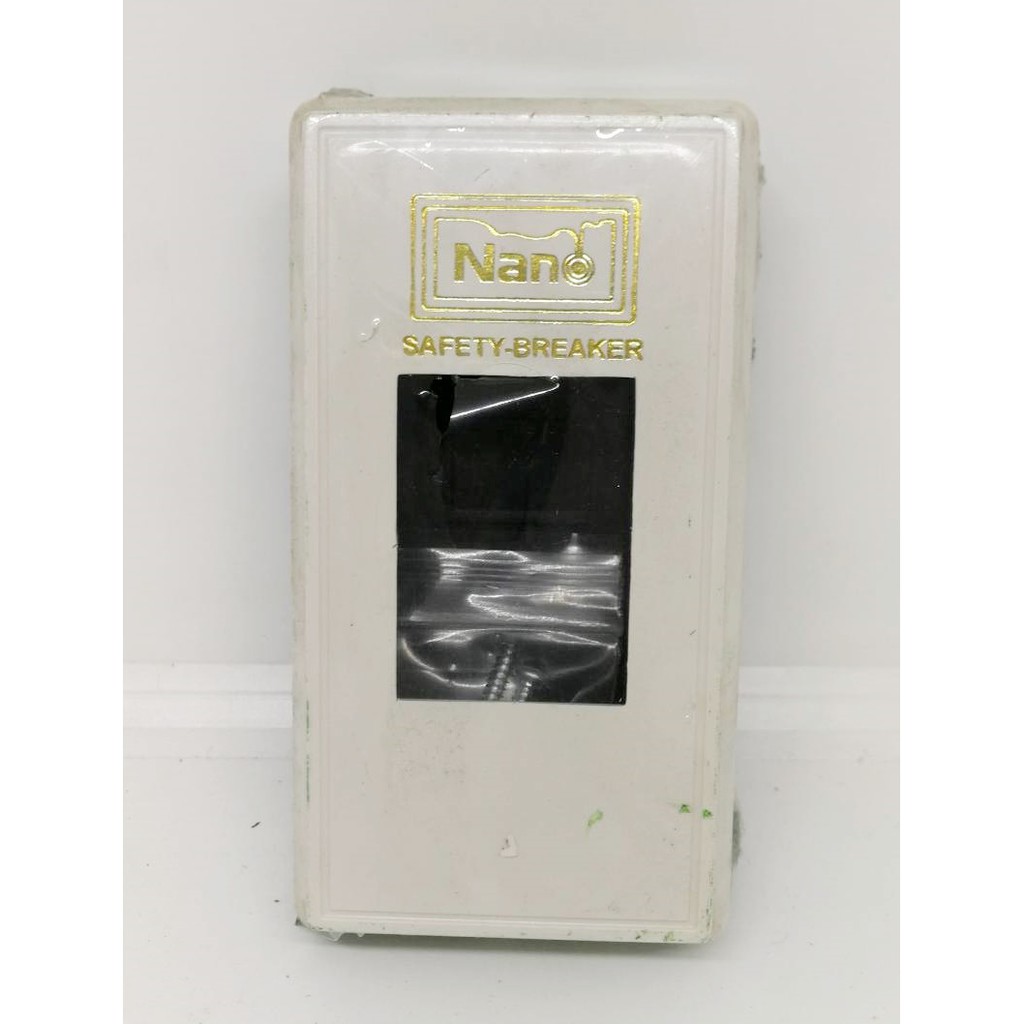 PJR **มีขายส่ง****มีขายส่ง**ราคาต่อ 3ชิ้น** กล่องเบรกเกอร์ Nano สำหรับเบรกเกอร์  1P  สีขาว รหัส 401