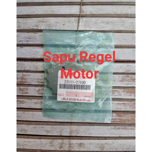 FRONT GEAR SUZUKI TS 125 SIZE 15 - 428 27511-27100 ORIGINAL SGP
