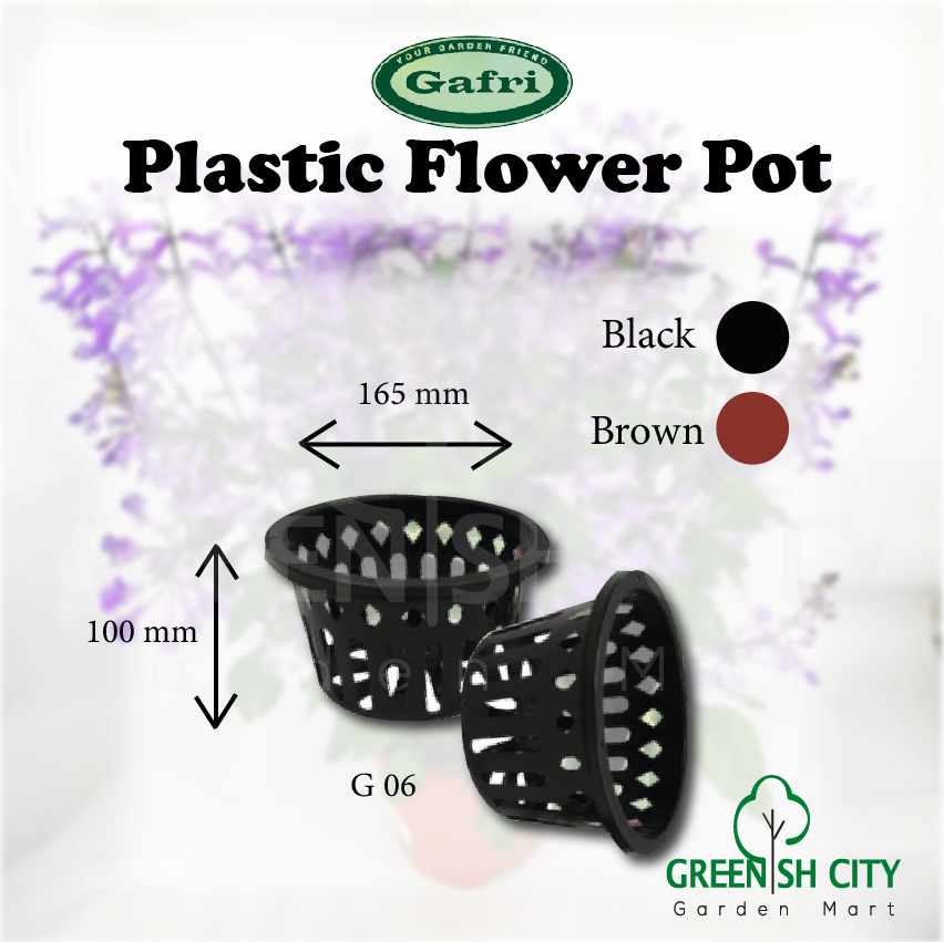GAFRI G06 Orchid Flower Pot Pasu Orkid Gantung แขวน Orchid Pot 兰花盆 挂墙式花盆