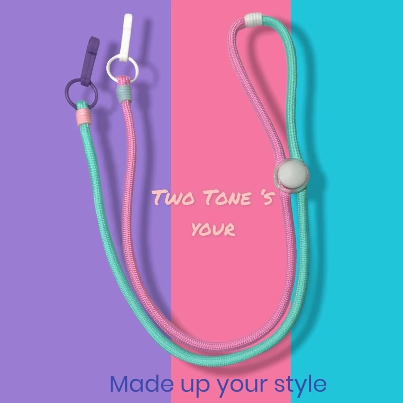 สายคล้องแมสTwo Tone สีน่ารัก ✨พร้อมส่ง🇹🇭