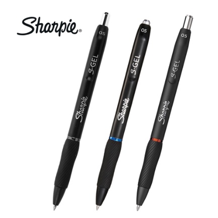 เขียนลื่น กระชับมือ   ปากกาเจล แบบกด ชาร์ปปี้ Sharpie S Gel 0.5 มม. น้ำเงิน / ดำ / แดง /ด้าม ราคา ถูกที่สุด ดีลบีเคเค แกลเลอรีภาพที่ 2
