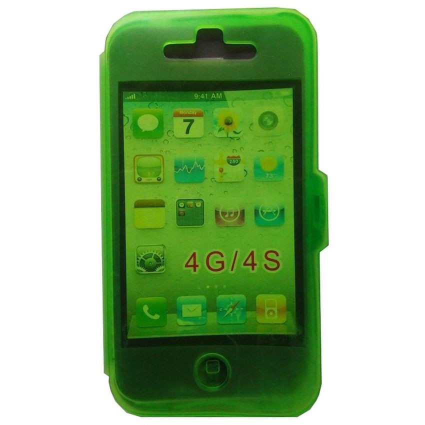 Case TPU Touch screen For Iphone 4S - Green leaf