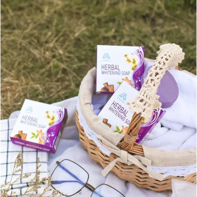 SAARD Herbal Whitening Soap สบู่ทานาคา (sparkle)