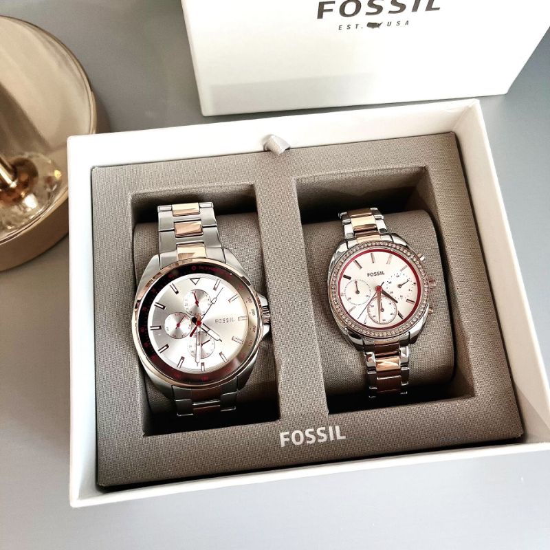 🆕️นาฬิกาคู่FOSSILรุ่นBQ2661ช/ญ