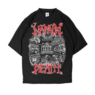 เสื้อยืด พิมพ์ลาย Napalm DEATH METAL MERCHONS พรีเมี่ยม สําหรับผู้ชาย ผู้หญิง
