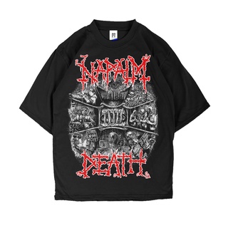 เสื้อยืด พิมพ์ลาย Napalm DEATH METAL MERCHONS พรีเมี่ยม สําหรับผู้ชาย ผู้หญิง