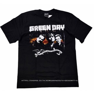 เสื้อยืดผ้าฝ้าย เสื้อยืดวง Greenday t shirts