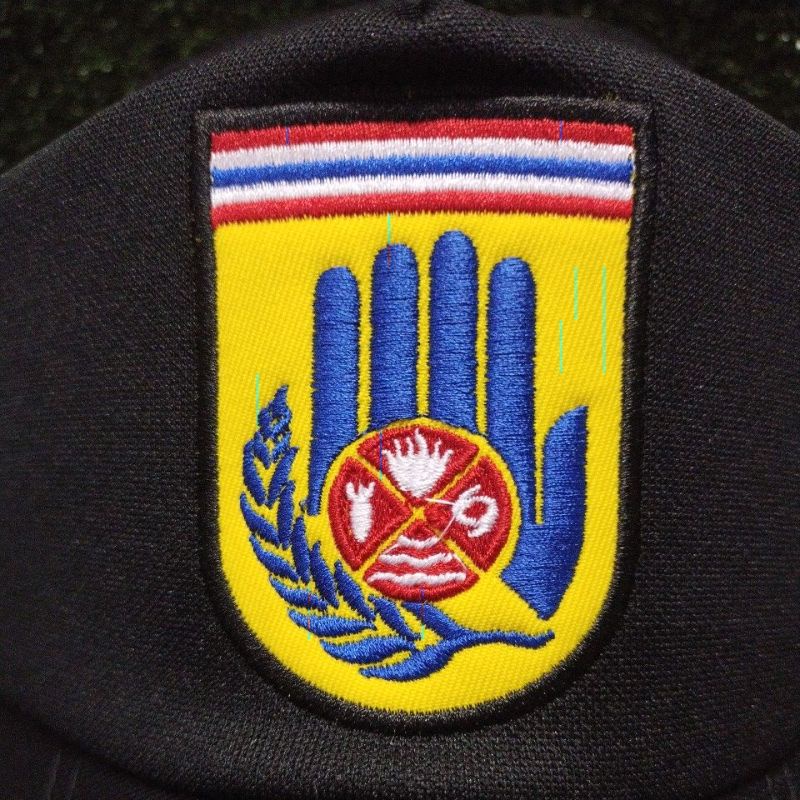 หมวกแก๊ป อปพร. อาสาสมัครป้องกันภัยฝ่ายพลเรือน สีดำ - รูปที่ 2