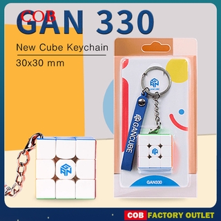 COB Cuberspeed GAN 330 Keychain 3x3 Speed Cube gan33 magico key chain puzzle gan330 3x3x3 stickerless magic cube gan 330 3x3 Keychain Cube educational toys