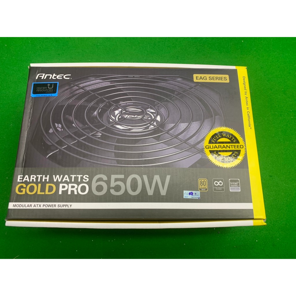 อุปกรณ์สำรองจ่ายไฟ psu POWER SUPPLY ANTEC EDGE 650W 80+ GOLD มีประกัน
