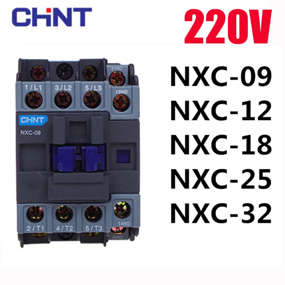 Chint แมกเนติก คอนเทคเตอร์ NXC-9-32A 220V