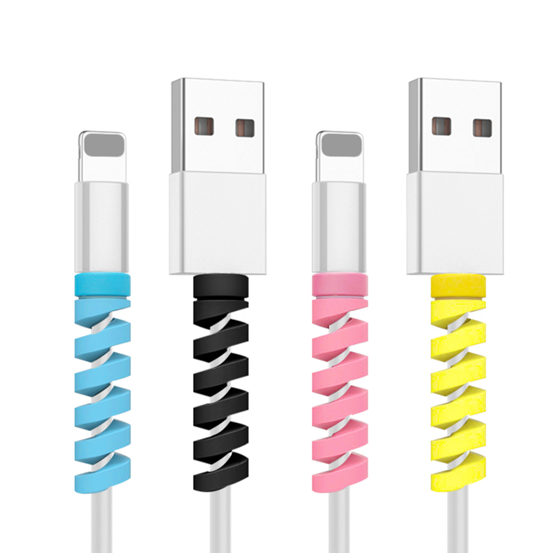 Fonken Universal Silicone ตัวถนอมสายชาร์จแบบเกลียว ป้องกันสายขาด 1 ชิ้น